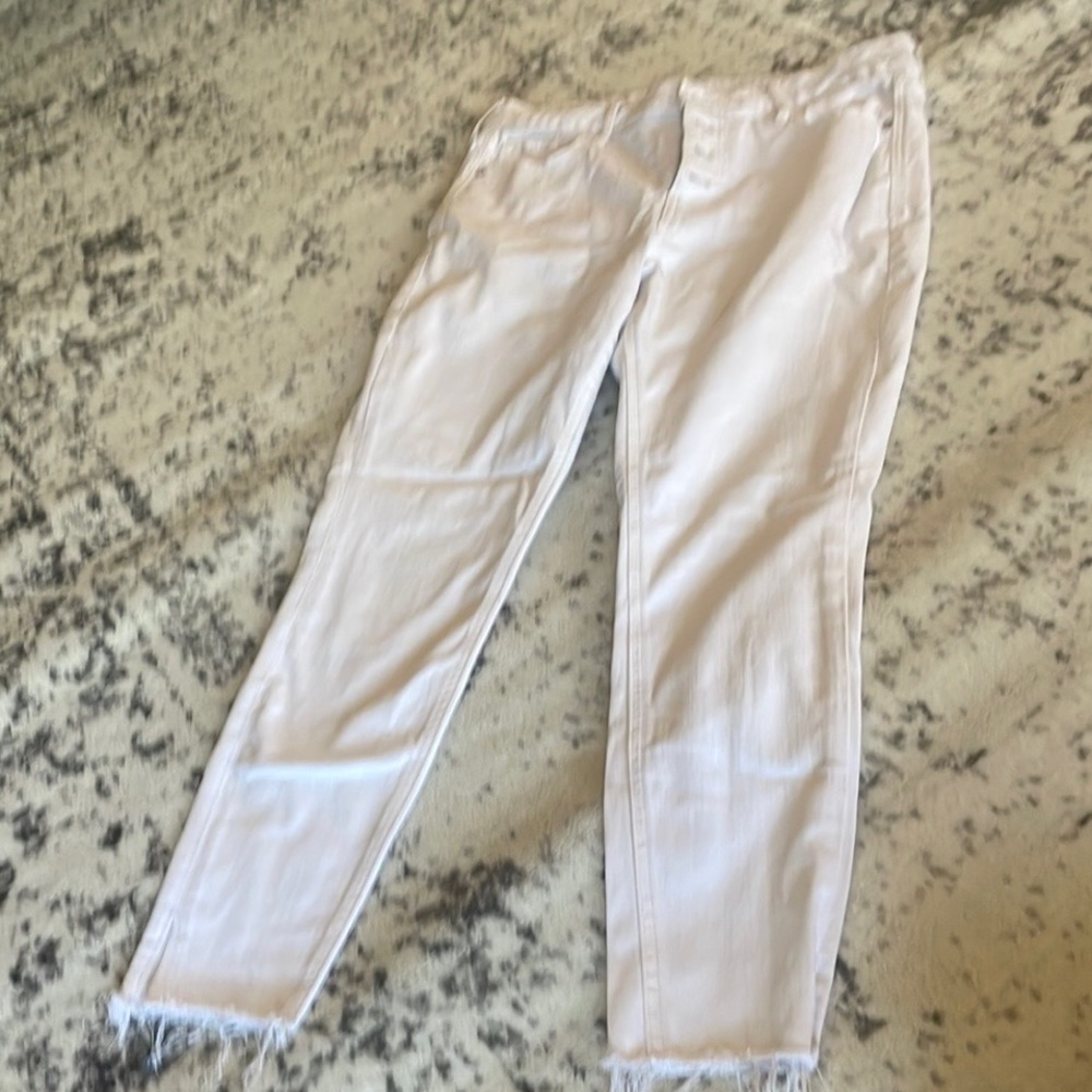 Old navy size 10 rockstar white jeans